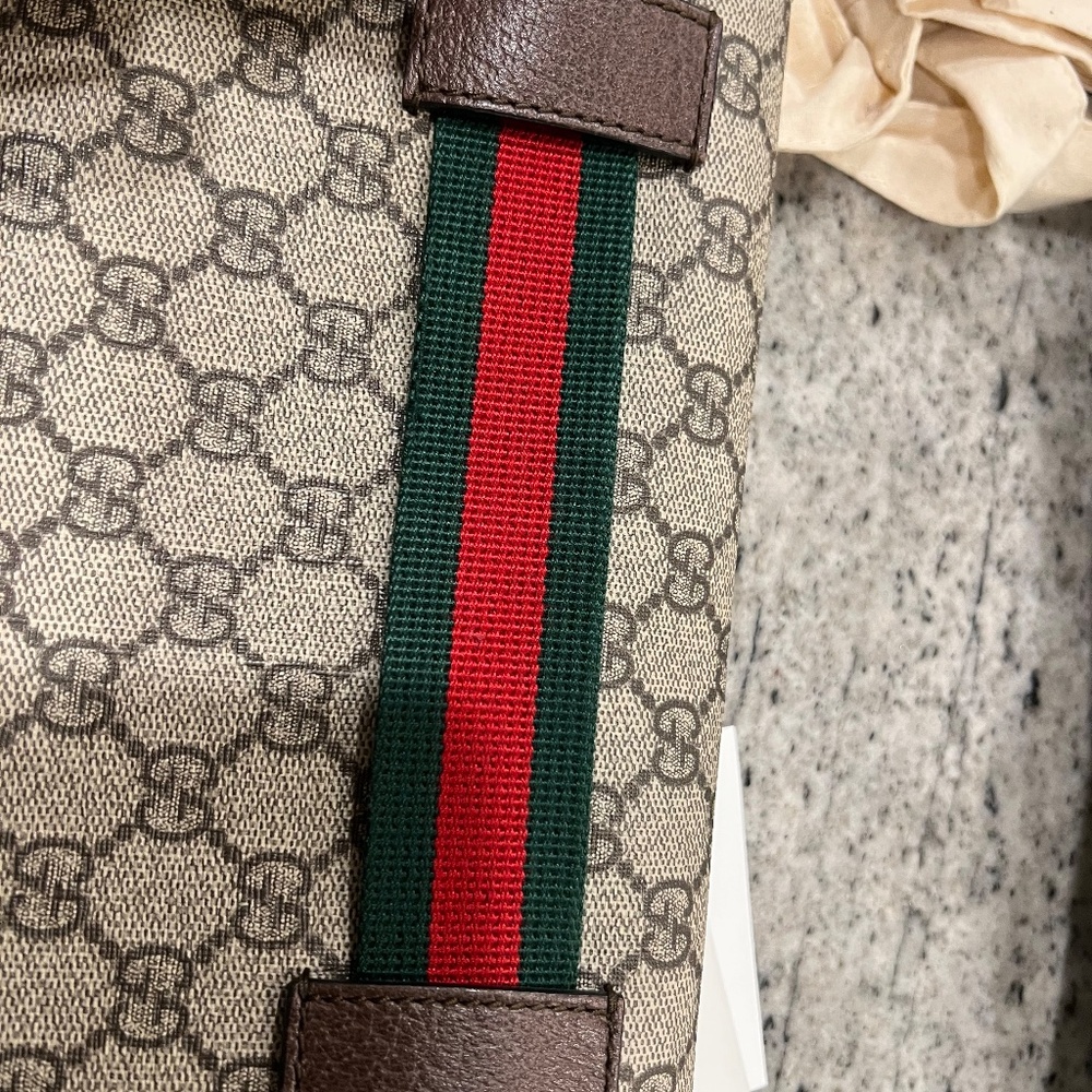 Gucci GG Supreme Canvas Monogram Belt Bag w/canvas tote bag - Picture 8 of 16